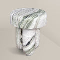 Shangrila-Green Mushroom Three-Legged Side Table - View 1