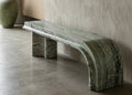Shangrila Green Marble Bench - View 3