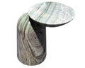 Shangrila Green Marble Column Side Table - View 1