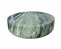 Shangrila Green Round Low Marble Coffee Table - View 1