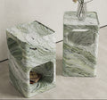 Shangrila Green Rounded Rectangular Side Table - View 3