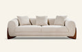 Solid Canaletto Walnut 3-Seater Sofa