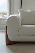 Solid Canaletto Walnut 3-Seater Sofa