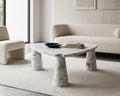 Statuario Marble Coffee Table - View 3