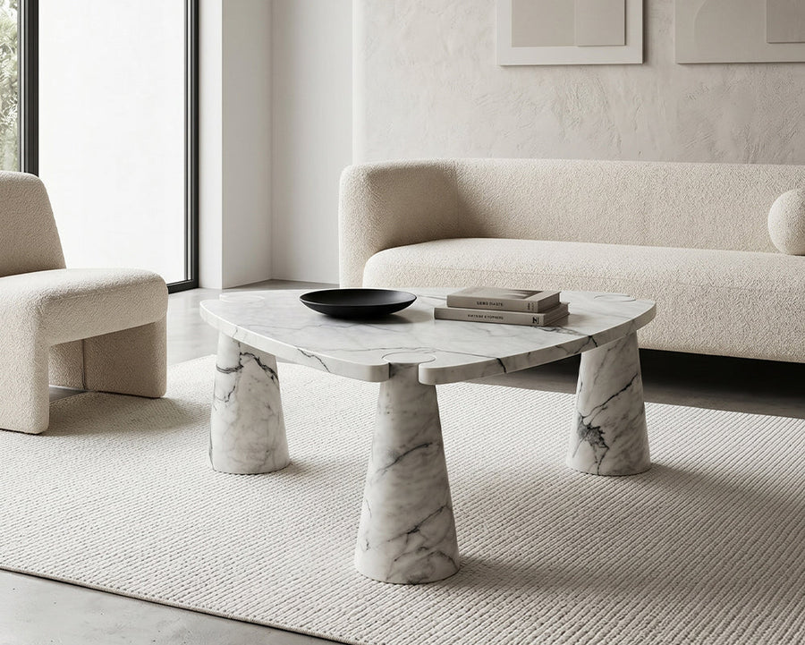 Statuario Marble Coffee Table - View 3