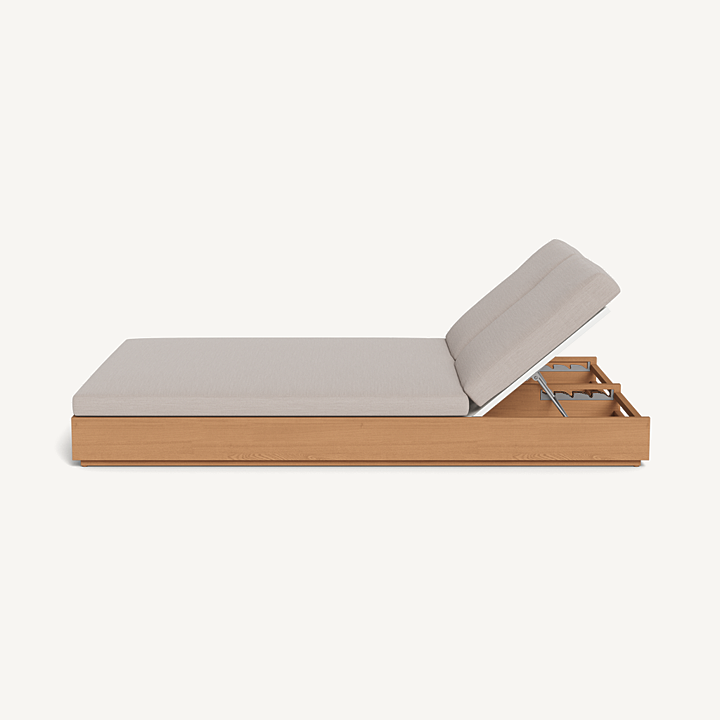 Teak Double Pool Loungers