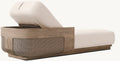 Teak and Cane Pool Loungers