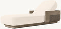 Teak and Cane Pool Loungers