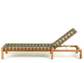 Teak and Woven Strap Pool Loungers