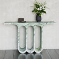 Three Oval Hollow Luxury Console Table - View 5