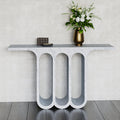 Three Oval Hollow Luxury Console Table - View 3