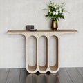 Three Oval Hollow Luxury Console Table - View 1