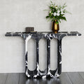 Three Oval Hollow Luxury Console Table - View 2