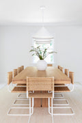 Timeless cantilever dining chair