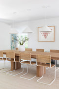 Timeless cantilever dining chair