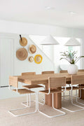 Timeless cantilever dining chair