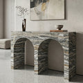 Tiramisu Travertine Marble Console Table - View 2
