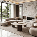 Travertine Hexagonal Coffee Table Modern Design - View 3