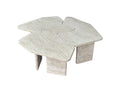 Travertine Marble Coffee Table Puzzle Shape - View 1