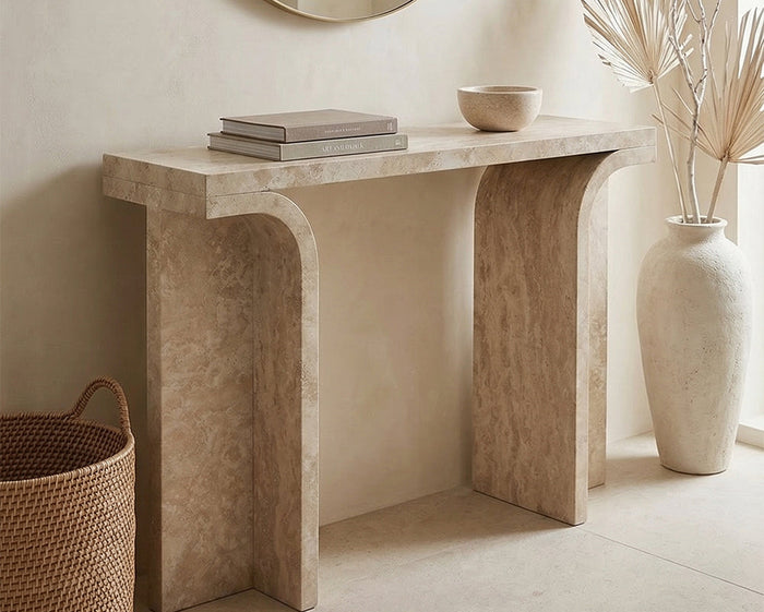 Travertine Marble Console Table New Design - View 2