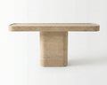 Travertine Marble Console Table T-shaped Design - View 1