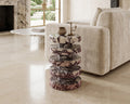 Turkish purple red caterpillar side table - View 2