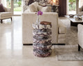 Turkish purple red caterpillar side table - View 3