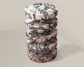 Turkish purple red caterpillar side table - View 1