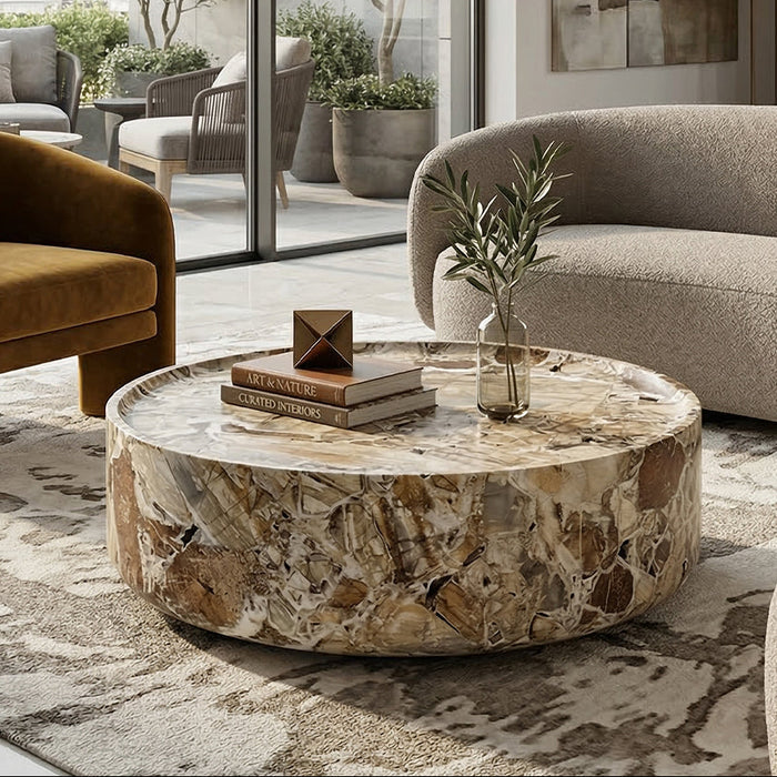 Van Cleef & Arpels Round Marble Coffee Table - View 2