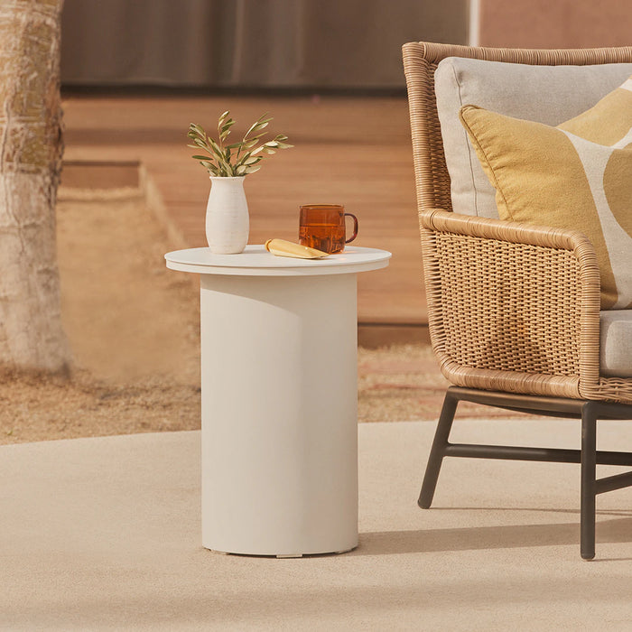 Vardo Pedestal Side Table