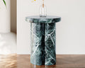 Verde Alpi Hollow Cylindrical Small Side Table - View 1