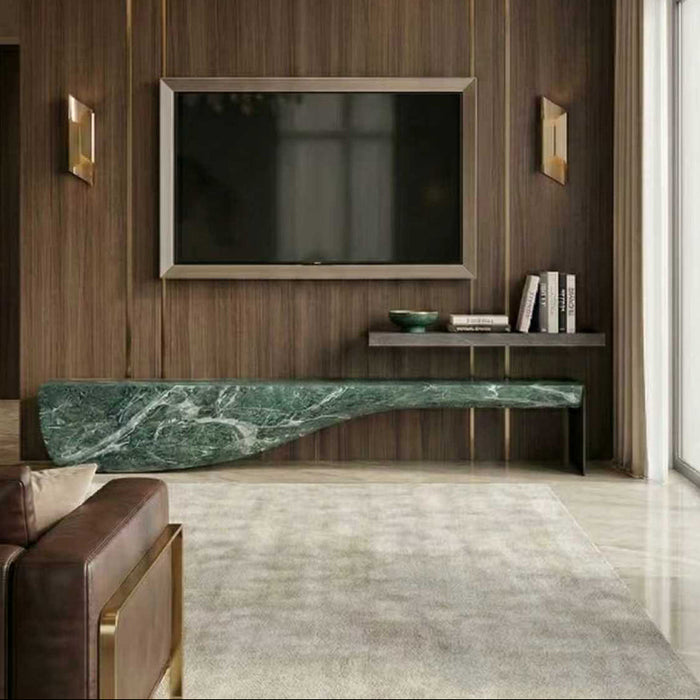 Verde Alpi Marble Bench - View 2