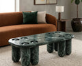 Verde Alpi Marble Coffee Table - View 2