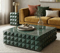 Verde Guatemala Cube Marble Coffee Table - View 3