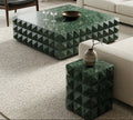 Verde Guatemala Cube Marble Coffee Table - View 2