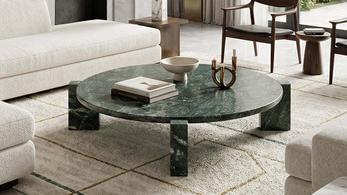 Verde Guatemala Low Round Coffee Table - View 3
