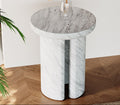 Volakas Hollow Cylindrical Small Side Table - View 4