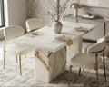 White Onyx Marble Dining Table - View 2