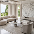 White marble coffee table - View 3
