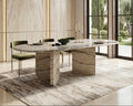 Zebra Onyx Marble Dining Table - View 2
