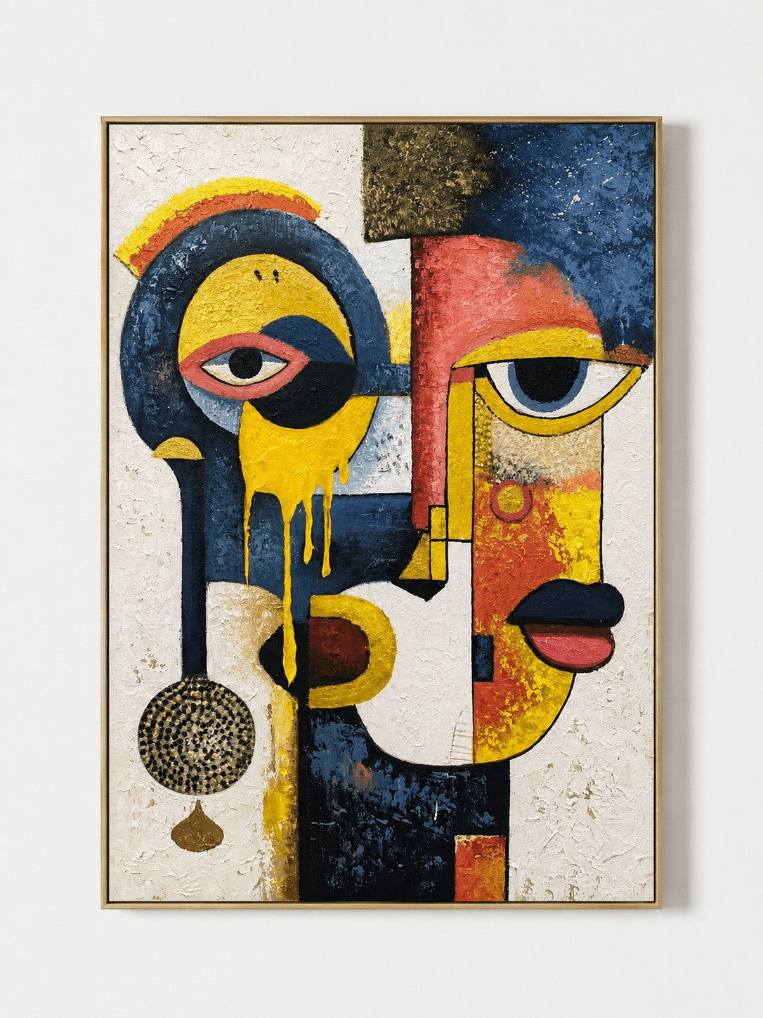 Abstract Faces Graffiti Wall Art