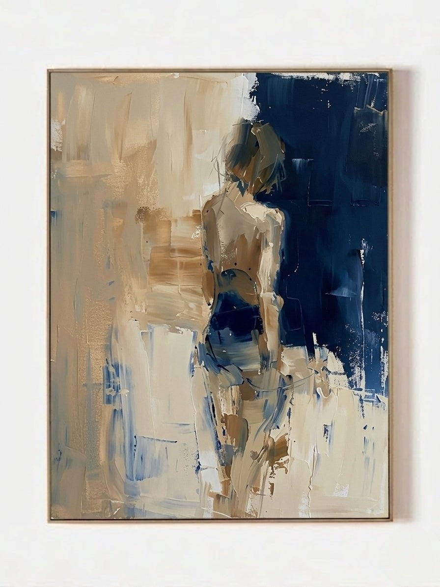 Abstract Female Portrait Canvas Wall Art