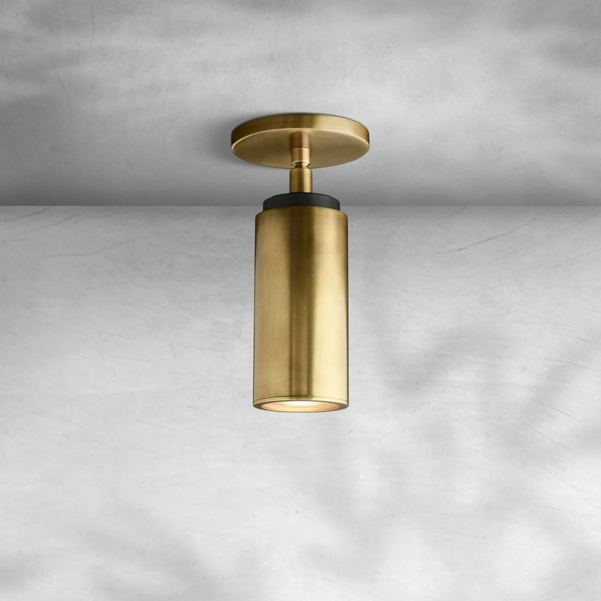 Adjustable Cylindrical Brass Flush Mount