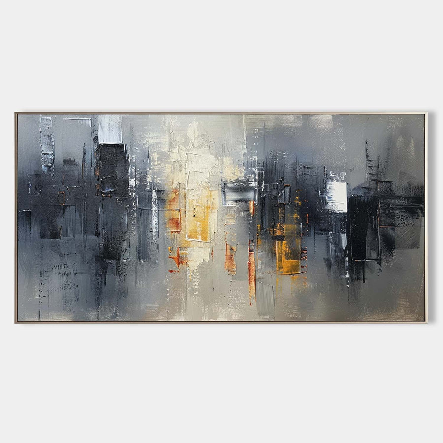 Amber Lights in a Gray City