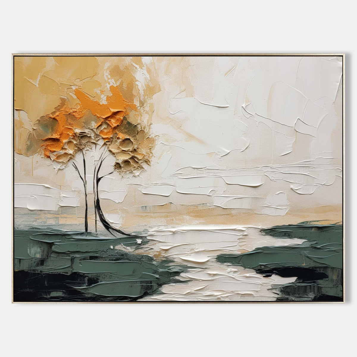 Amber Tree by Still Water