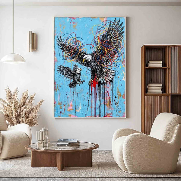 Bald Eagles in Tangled Color