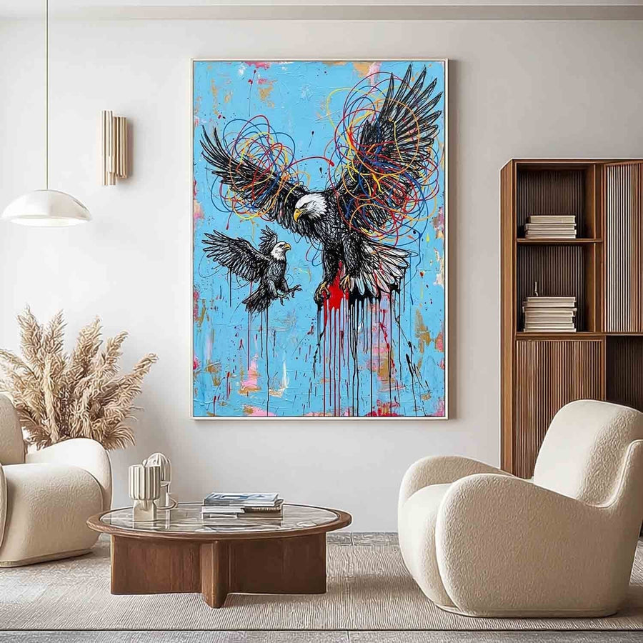 Bald Eagles in Tangled Color