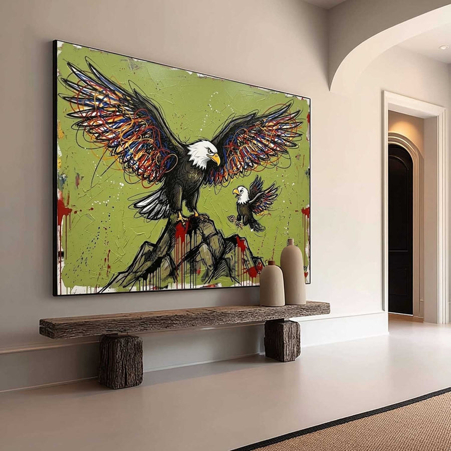 Bald Eagles Over Crimson Peak