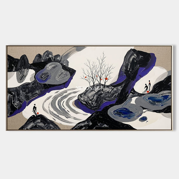 Bare Tree Island in Violet Stone