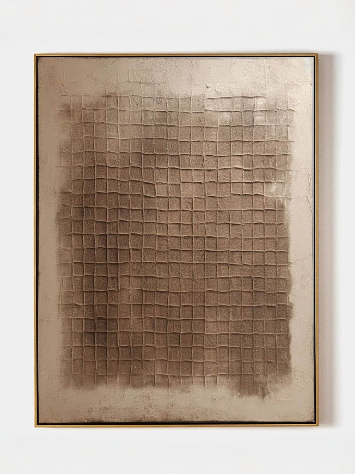 Beige & Bronze Wabi-Sabi Wall Art Vertical